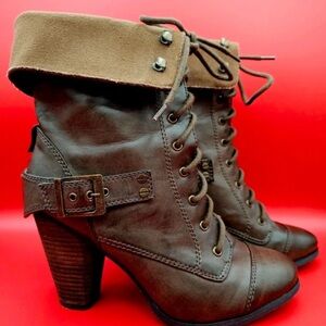 Steve Madden Brown Heeled Boots